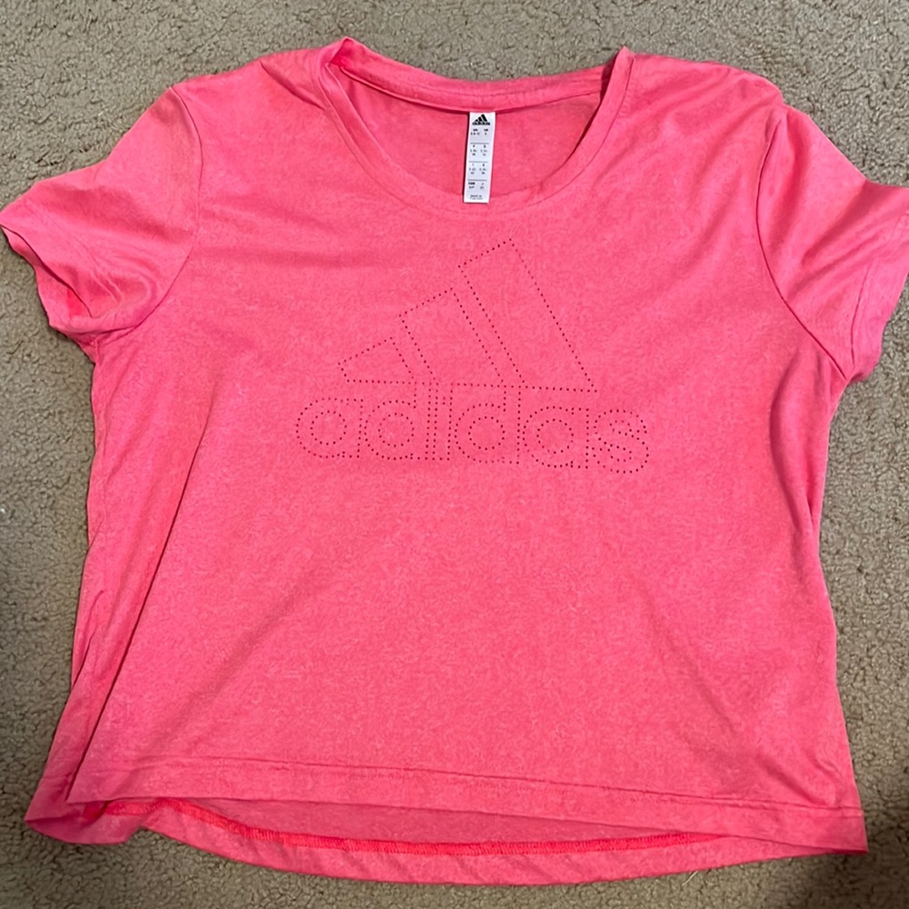 Adidas crop top tee! Basically brand new
